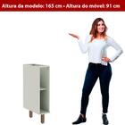 Balcão De Cozinha Iluminada Verde Mint 20 Cm