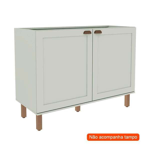 Balcão De Cozinha Iluminata 2 Pt Mint 120 Cm