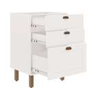 Balcão De Cozinha Iluminata 3 Gv Branco 60 Cm