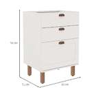 Balcão De Cozinha Iluminata 3 Gv Branco 60 Cm