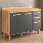 Balcão De Cozinha Intenza 120cm Com Tampo Mdp - Nicioli