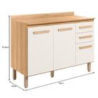 Balcão De Cozinha Intenza 120cm Com Tampo Mdp - Nicioli