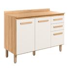 Balcão De Cozinha Intenza 120cm Com Tampo Mdp - Nicioli