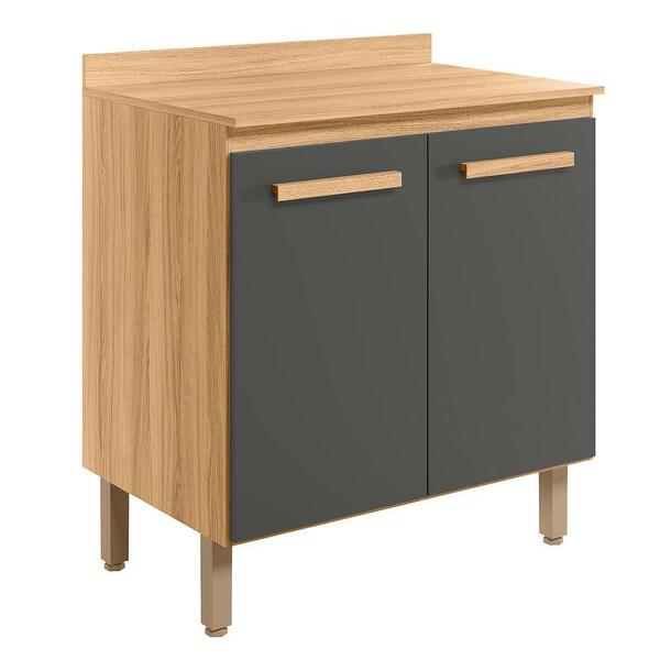 Balcão De Cozinha Intenza 80cm Com Tampo Mdp - Nicioli