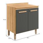 Balcão De Cozinha Intenza 80cm Com Tampo Mdp - Nicioli