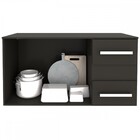 Balcão De Cozinha Isabel 2 Portas 2 Gavetas Preto Fosco - Pan