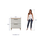 Balcão De Cozinha Isabelle 2 Gavetas Freijó/ Arenas - Delmarco