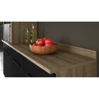 Balcão De Cozinha Itamaxi Com Tampo 2 Pt 2 Gv Preto E Marrom