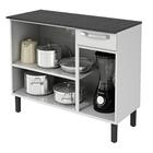 Balcão de Cozinha Itatiaia Aço 3 Portas 1 Gaveta Com Tampo Ro