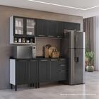 Balcão De Cozinha Itatiaia Aço 3 Portas 2 Gavetas Com Tampo F