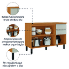 Balcão de Cozinha Itatiaia Triplo Com Tampo 3 Portas 2 Gaveta