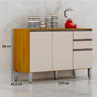 Balcão De Cozinha Lara 3 Portas 2 Gavetas