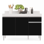 Balcão De Cozinha Lavanderia Com Tampo 01 Gaveta Vick 120 Cm