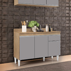 Balcão De Cozinha Lavanderia Com Tampo 01 Gaveta Vick 120 Cm