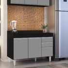 Balcão De Cozinha Lavanderia Com Tampo 02 Gavetas Beth 120 Cm