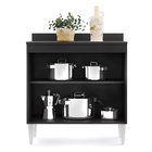 Balcão De Cozinha Lavanderia Com Tampo 02 Portas Sara 80 Cm L