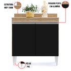 Balcão De Cozinha Lavanderia Com Tampo 02 Portas Sara 80 Cm L