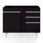 Balcão De Cozinha Lavanderia Sem Tampo 02 Gavetas Bia 100 Cm