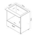 Balcão De Cozinha Lívia Para Cooktop 5 Bocas 1 Pt Branco