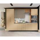 Balcão De Cozinha Looby 2 Pt 3 Gv Freijó E Champagne