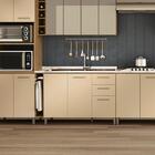 Balcão De Cozinha Looby 2 Pt 3 Gv Freijó E Champagne