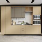 Balcão De Cozinha Looby 2 Pt 3 Gv Freijó E Champagne