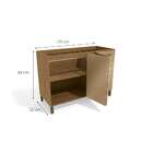 Balcão De Cozinha Looby 2 Pt 3 Gv Freijó E Champagne