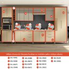 Balcão De Cozinha Looby 2 Pt  Freijó E Champagne