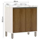 Balcão De Cozinha Madeira 80cm Línea Luciane Avelã