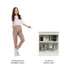 Balcão De Cozinha Madesa Stella 70 Cm 2 Portas - Branco/rustic