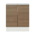 Balcão De Cozinha Madesa Stella 70 Cm 2 Portas - Branco/rustic