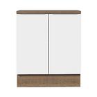 Balcão De Cozinha Madesa Stella 70 Cm 2 Portas - Rustic/branco