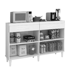 Balcão de Cozinha Madri Branco Canelato