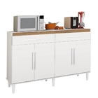 Balcão de Cozinha Madri Branco Canelato