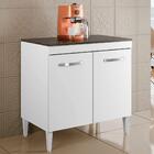 Balcão De Cozinha Madrid Kaiki Moveis Branco Cestaplus