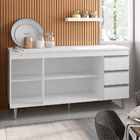 Balcão De Cozinha Madrid Para Pia De 120cm Branco - Montanari