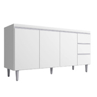 Balcão De Cozinha Madrid Para Pia De 160cm Branco - Montanari