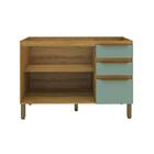 Balcão De Cozinha Magnólia Sem Tampo 2 Pt 3 Gv Mel E Verde