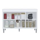 Balcão De Cozinha Manu Castanho Avelã 120 Cm Com Tampo