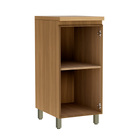 Balcão de Cozinha 100% MDF Nature e Verde com 1 Porta 40x91x52cm Rainha Nesher