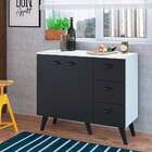 Balcão De Cozinha Mia Coccina 2 Pt 3 Gv Branco E Preto