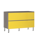 Balcão de Cozinha Misto 53x82,5x53cm Amarelo  Prime Luciane