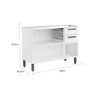 Balcão De Cozinha Modulado Origens 7024 3 Portas E 2 Gavetas