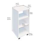 Balcão De Cozinha Moma 3 Nichos Com Rodizio Amadeirado - Falkk