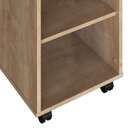 Balcão De Cozinha Moma 3 Nichos Com Rodizio Amadeirado - Falkk