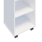 Balcão De Cozinha Moma 3 Nichos Com Rodizio Branco - Falkk