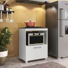 Balcão De Cozinha Moob Para Cooktop 5 Bocas 1 Porta Branco