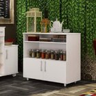 Balcão De Cozinha Multiuso 2 Portas  Branco