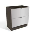 Balcão De Cozinha Nox 2 Gv Ônix E Steel 80 Cm