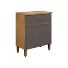 Balcão De Cozinha Ômega 2 Portas 1 Gaveta Mdf Arte Móveis